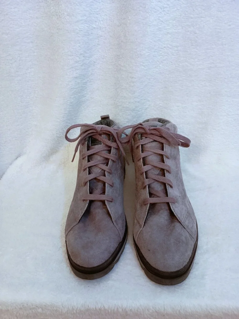 NWOB Vintage BOKS Reebok Gray Suede Ankle Sneakers Boots Women's Size 10 Grey